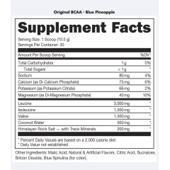 BUCKED UP, PREMIUM Original BCAA 2:1:1, вкус Blue Pineapple (Голубой ананас), 315 г (30 порций)